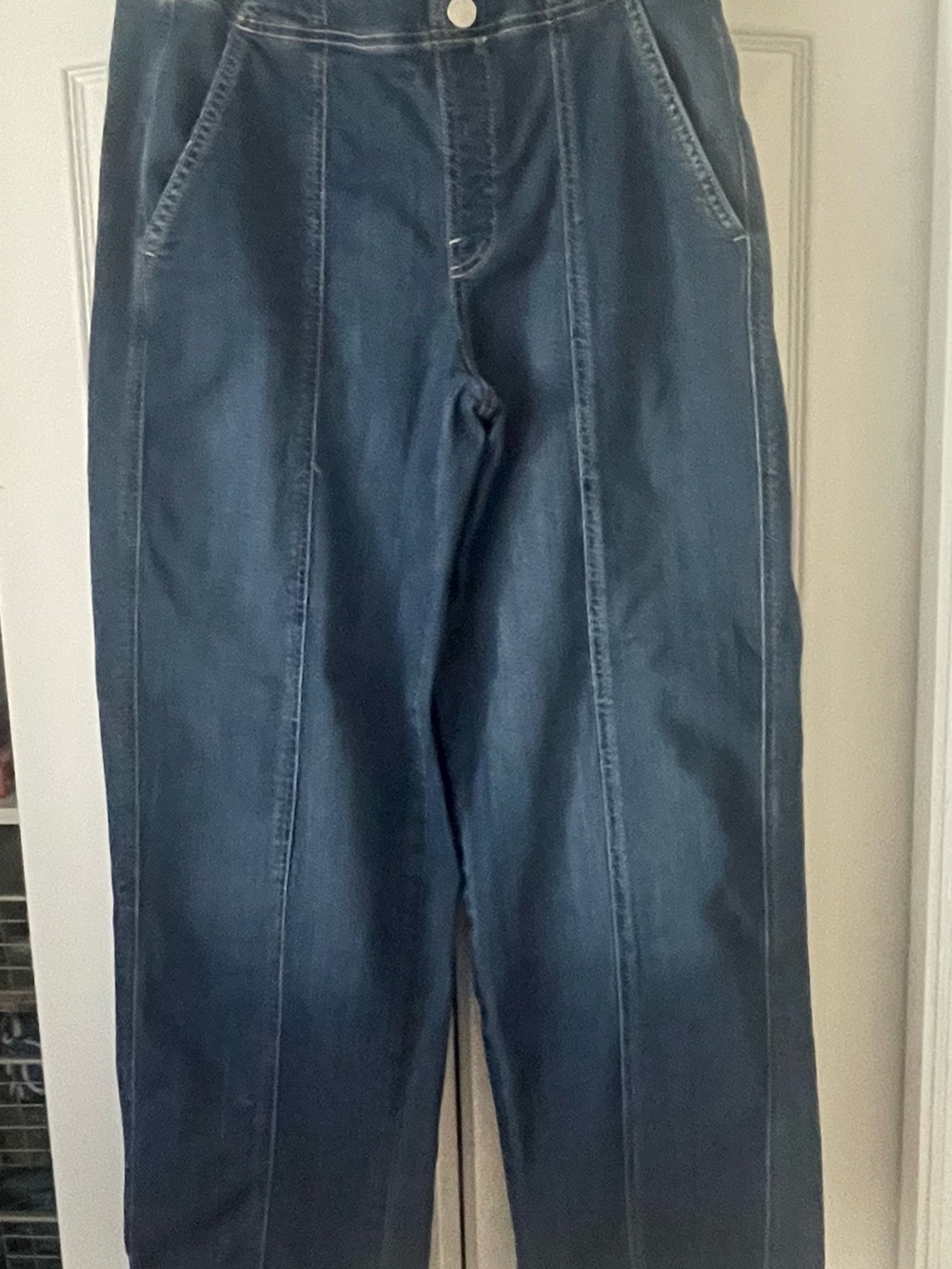 Chico’s High-Rise Dark Wash Straight Leg Jeans